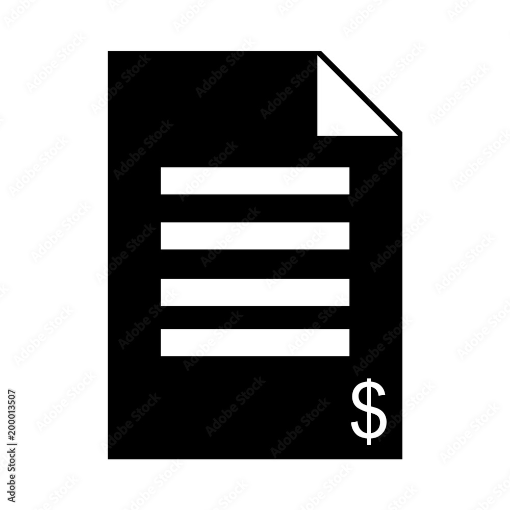 icon Currency with cash, document, finance, bank and money icon Currency with cash, document, finance, bank and money