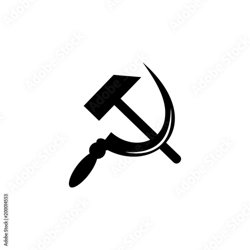 hammer and sickle icon. Element of communism illustration. Premium quality graphic design icon. Signs and symbols collection icon for websites, web design, mobile app