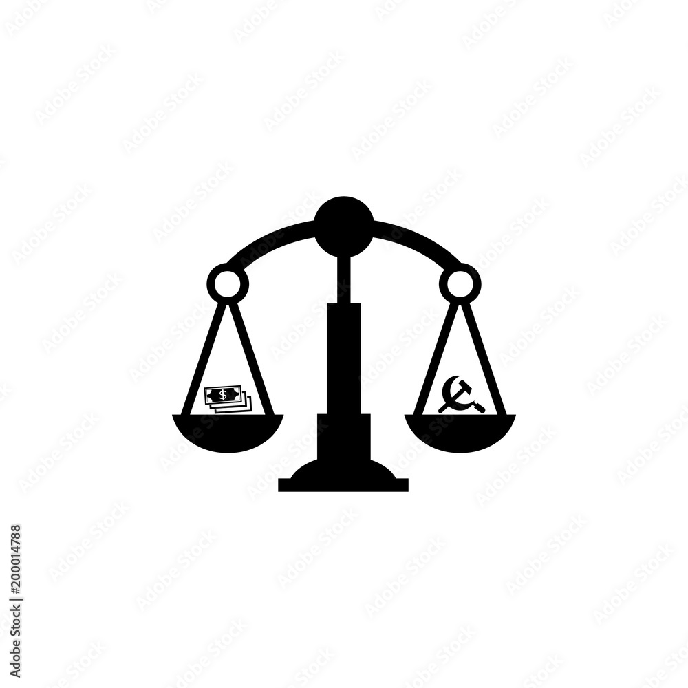 scales of communism and capitalism icon. Element of communism illustration. Premium quality graphic design icon. Signs and symbols collection icon for websites, web design scales of communism and capitalism icon. Element of communism illustration. Premium quality graphic design icon. Signs and symbols collection icon for websites, web design