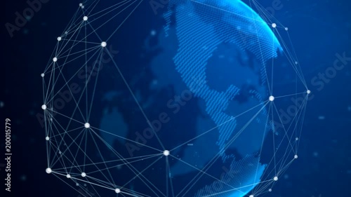 Digital Earth Connection Background