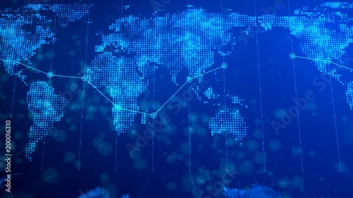 Digital World Map Background 01