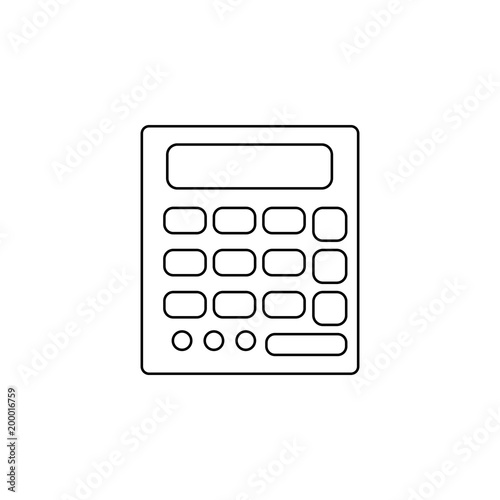 calculator icon. Element of measuring instruments for mobile concept and web apps. Thin line  icon for website design and development, app development. Premium icon