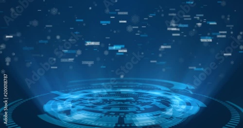 Digital Futuristic Data Background