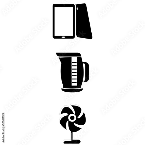 Electronic with blower, display and digital
