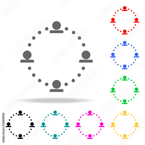 common ground between people icon. Elements of teamwork multi colored icons. Premium quality graphic design icon. Simple icon for websites, web design, mobile app, info graphics photo