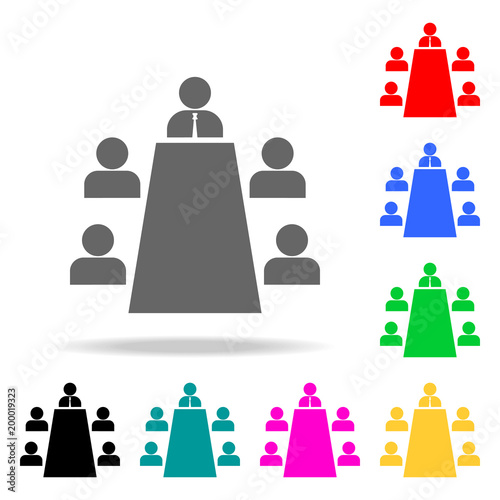 auscultation icon. Elements of teamwork multi colored icons. Premium quality graphic design icon. Simple icon for websites, web design, mobile app, info graphics