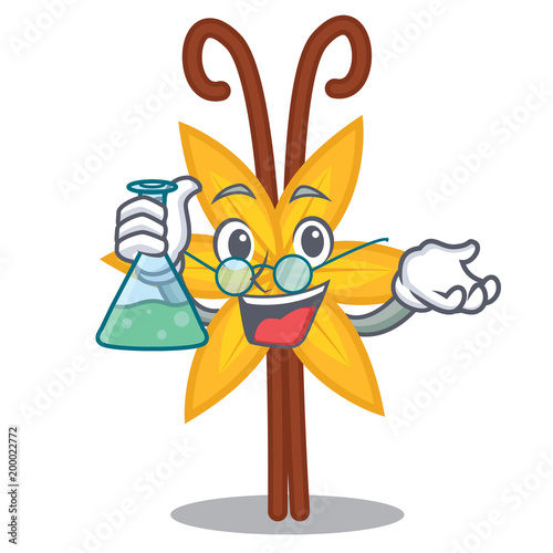 Professor vanilla character cartoon style