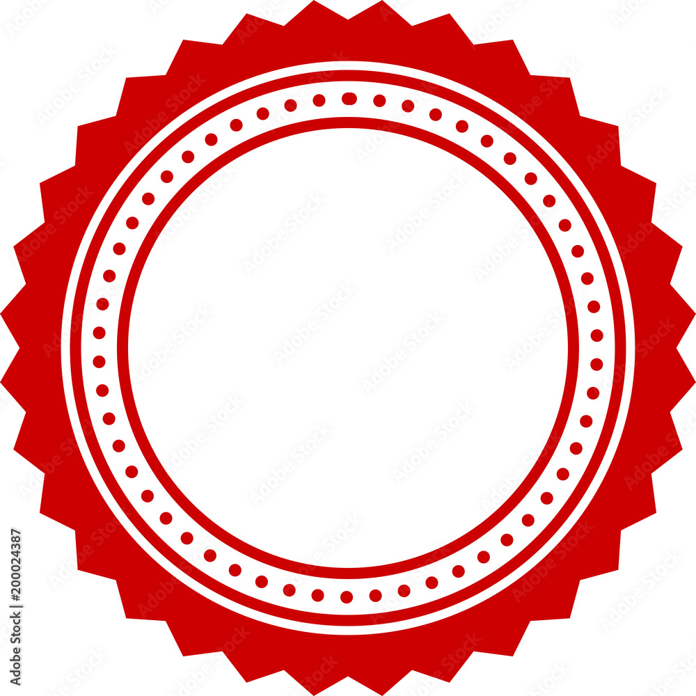 Red Monochrome Simple ornament medal 1 Red Monochrome Simple ornament medal 1