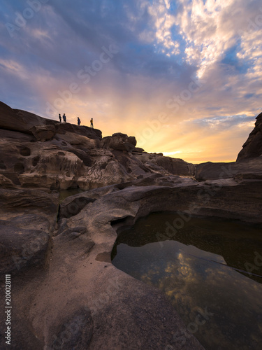 Sam Pan Bok is call the    Canyon of Thailand    located in Ubon Ratchathani  Thailand.