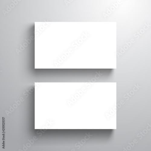 blank design business card template, mock up for name card, vector illustration