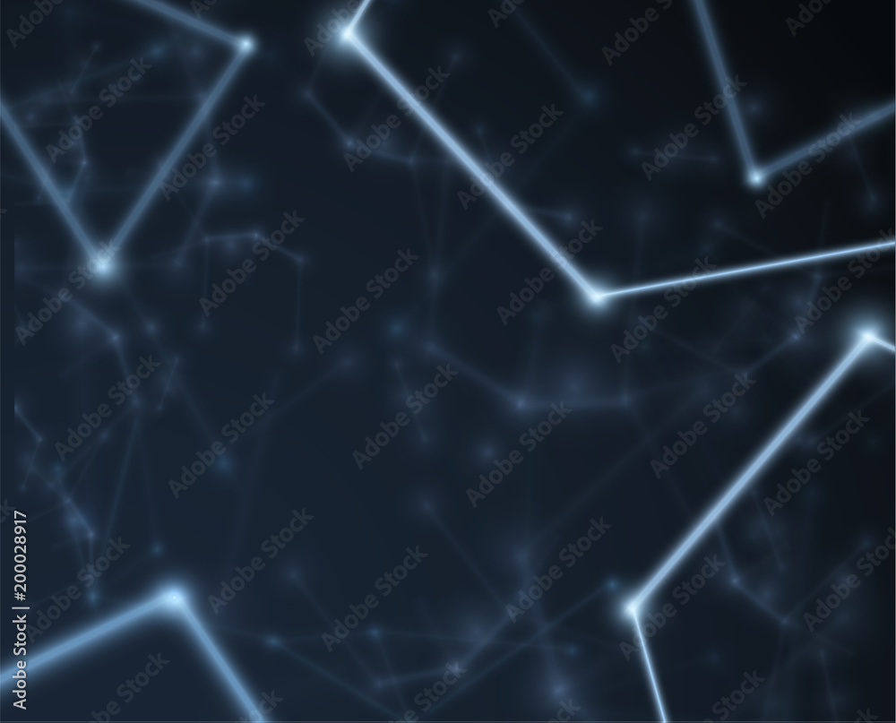 Obraz premium Polygonal connections vector background. EPS10.