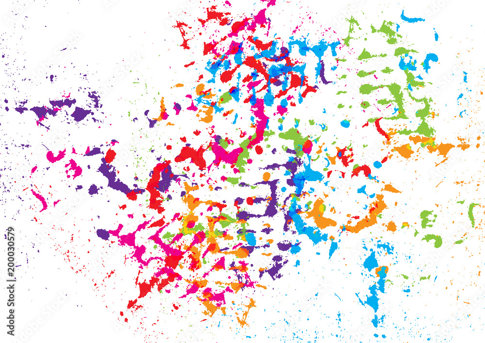 abstract vector splatter color background. illustration vector design.