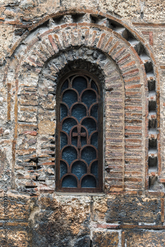 Window of Kapnikarea Church in Athens - Plaka district 