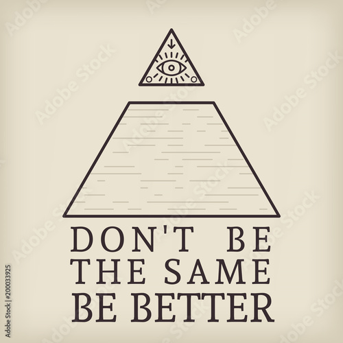 Картината върху платно All seeing eye vintage background