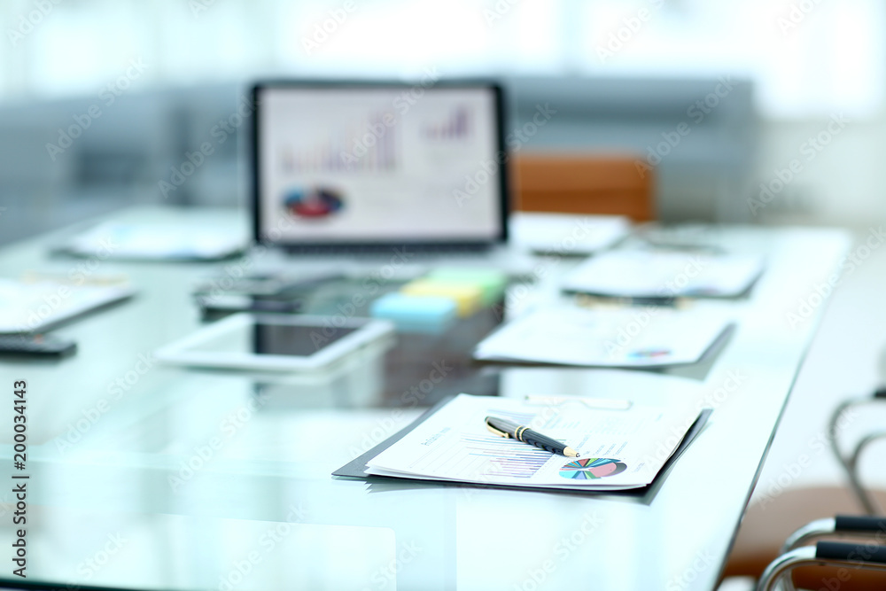 Fototapeta premium workplace of the businessman.photo with copy space