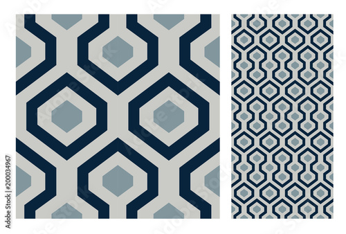 vintage tiles patterns antique seamless design in Vector illustration