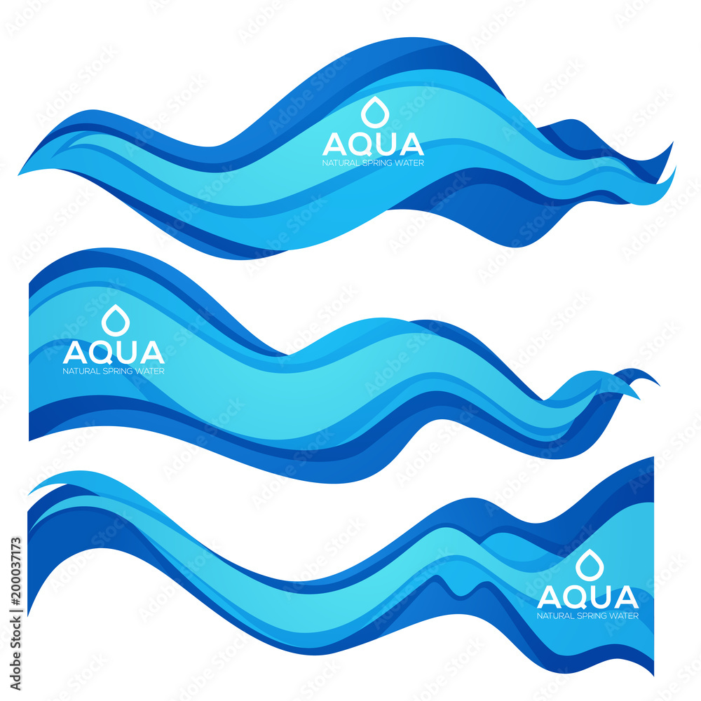 Paper Cut Spring Aqua Flow Vector Design Element For Your Modern Fresh Water Labels, Emblems and Flyers Paper Cut Spring Aqua Flow Vector Design Element For Your Modern Fresh Water Labels, Emblems and Flyers