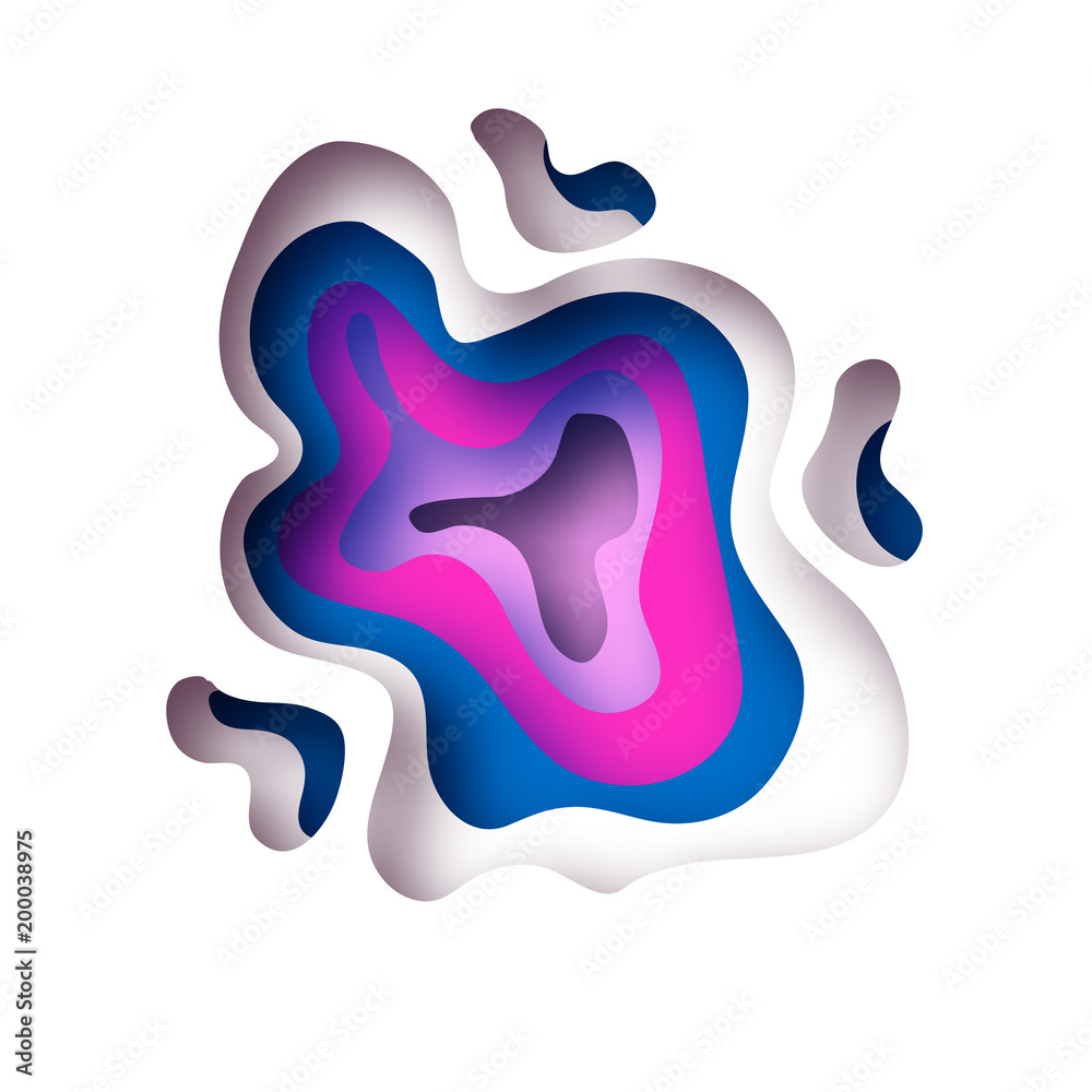3D abstract background with paper cut shapes. .Layered tunnel wave background. Shadows box. Vector design for business presentations, flyers, posters. 3D abstract background with paper cut shapes. .Layered tunnel wave background. Shadows box. Vector design for business presentations, flyers, posters.