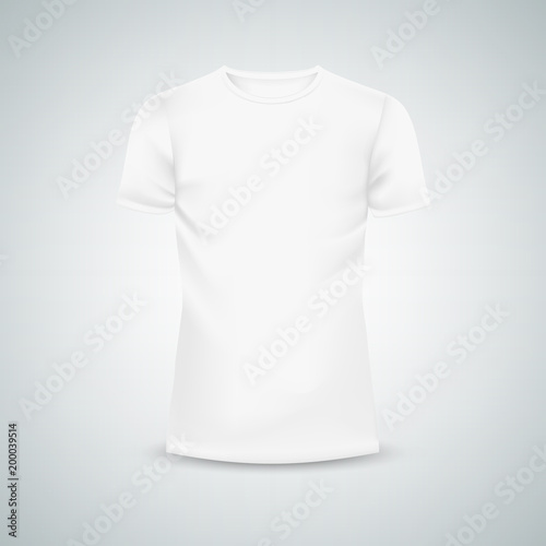 Male T-shirt template mockup. Illustration isolated background. Graphic concept for your design