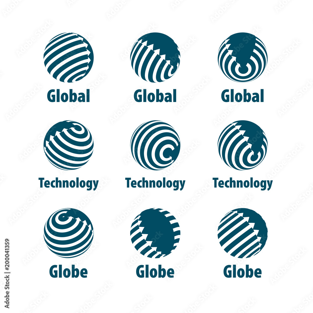 vector logo globe vector logo globe