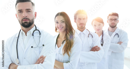 professional team of doctors therapists