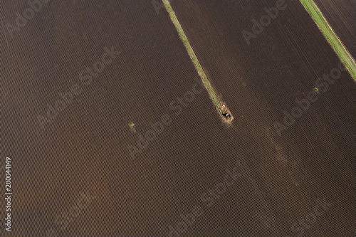 Aerial view of agricultural fields in the Lockyer Valley, Queensland, Australia photo