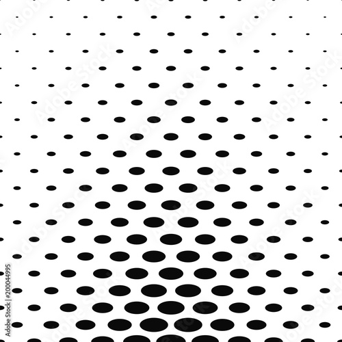 Monochrome abstract ellipse pattern background - vector illustration