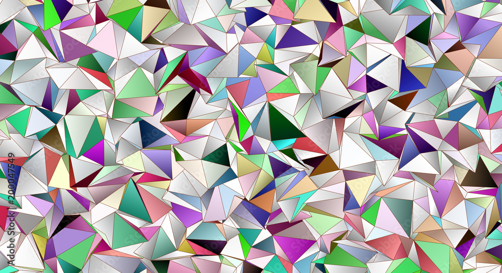 Abstract background, mosaic triangulated