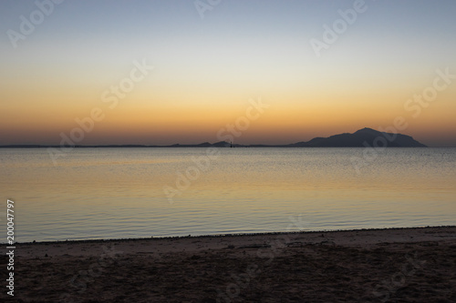 Sunrise on the red sea