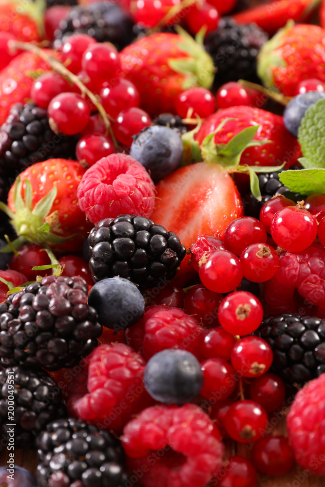 assortment of berries assortment of berries