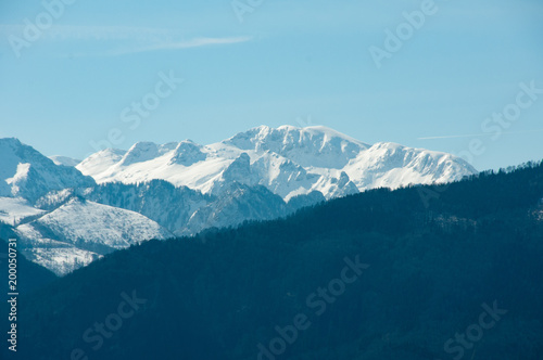 snowy mountains in Austria