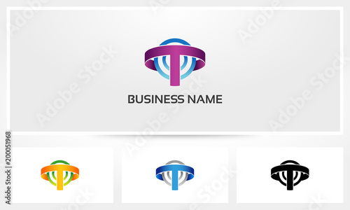 T Letter Alphabet Target Logo