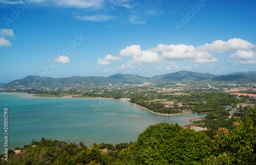 View of the Andaman Sea from the viewing point, Phuket , South of Thailand.