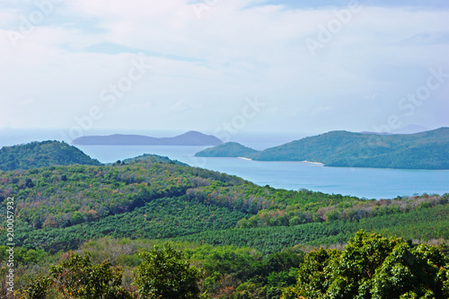 View of the Andaman Sea from the viewing point  Phuket   South of Thailand.