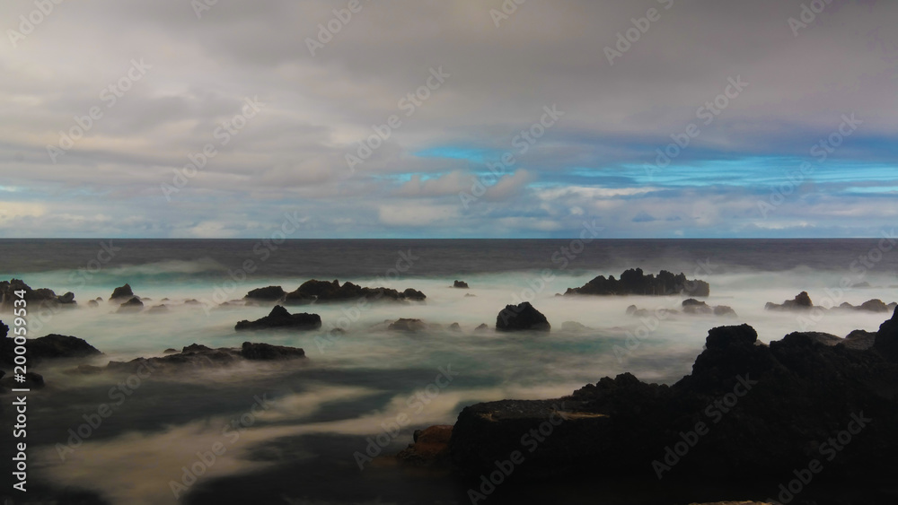 Seashore of the bay of Pombas aka Doves,biscoitos, Terceira island, Azores, Portugal