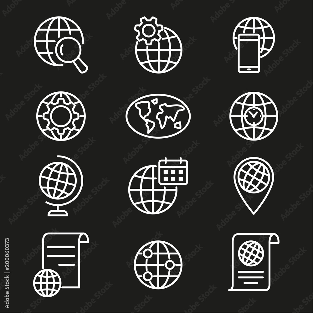 Globe - vector icon. Globe - vector icon.