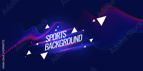 Modern colored poster for sports.