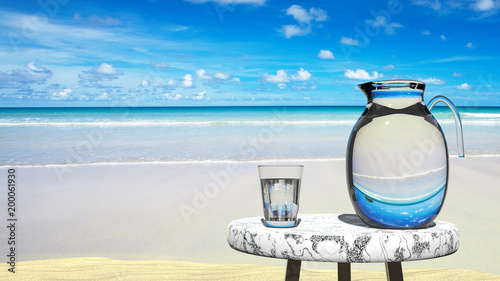 Photos Travel agency tempting vision, perfect hols, vacation in paradise -  blue sky, y