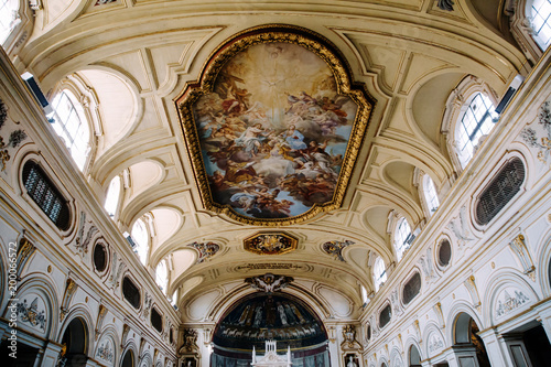 Interior of Piazza di Cecilia inTrastevere.