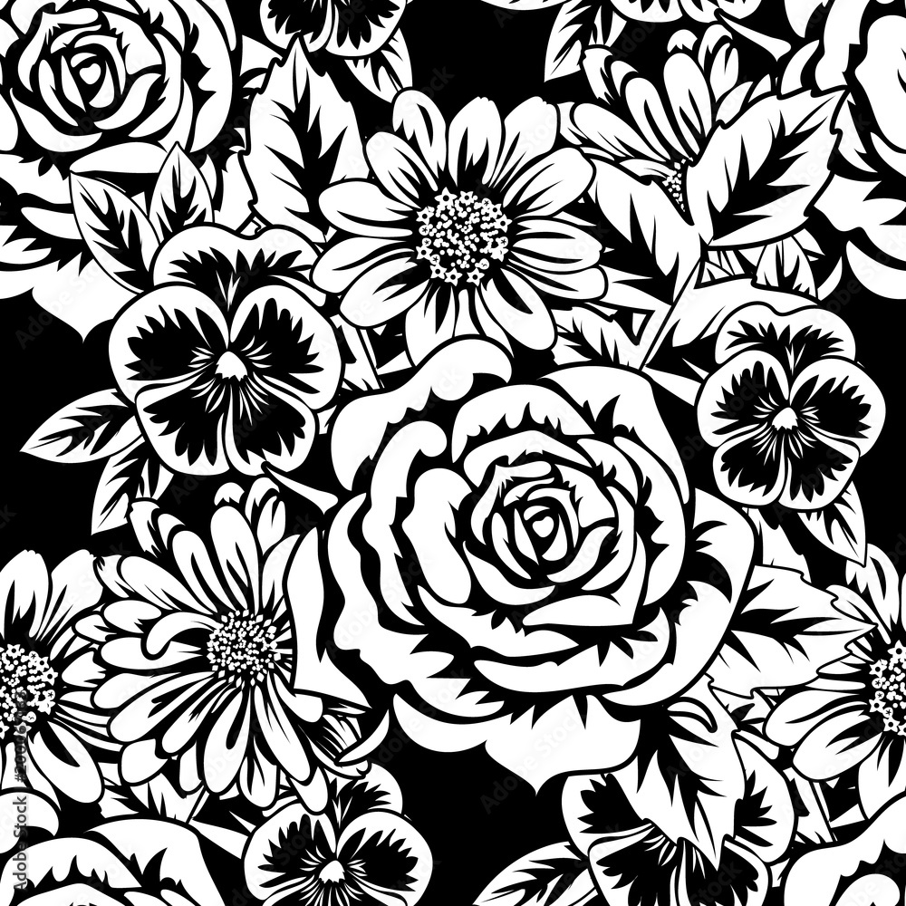 seamless monochrome pattern seamless monochrome pattern