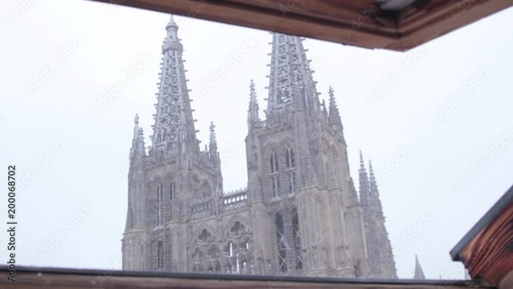 Catedral de Burgos un día de nieve
