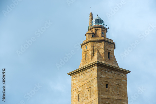 Tower of Hercules in A Coruna  Galicia  Spain.
