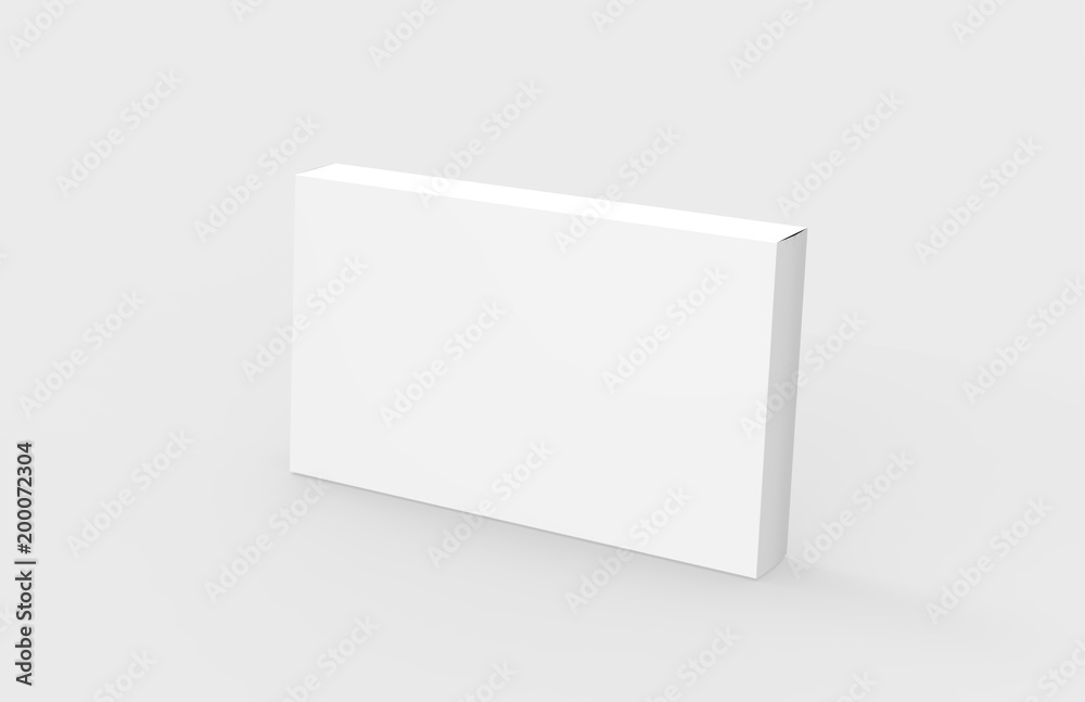 Pills Box Mock up On Isolated White Background, 3D Illustration Pills Box Mock up On Isolated White Background, 3D Illustration