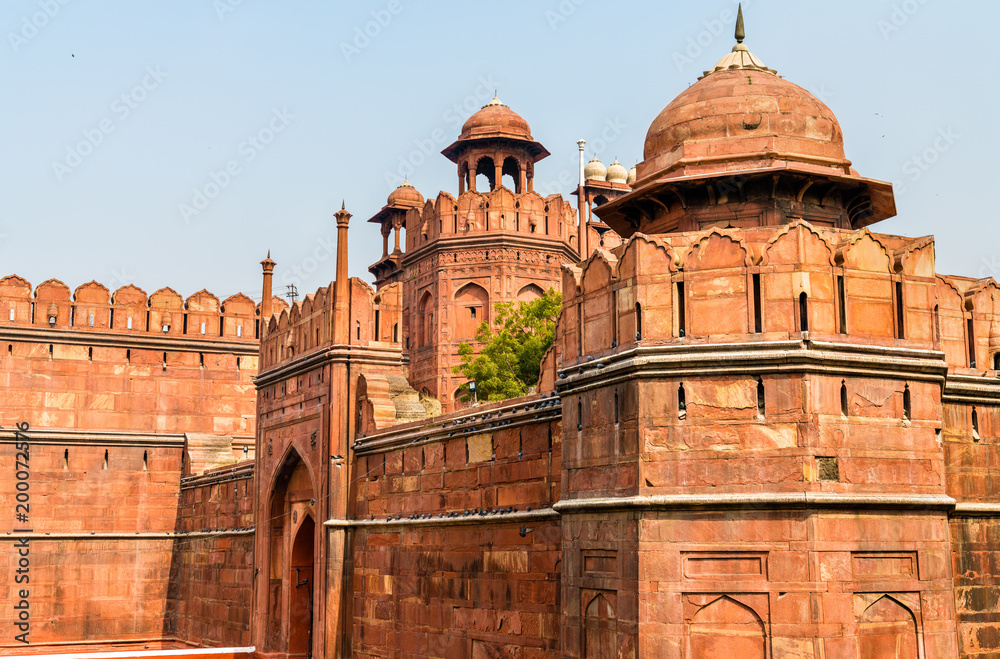 Delhi Gate of Red Fort in Delhi, India
