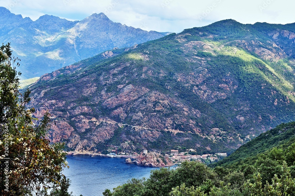 Corsica-outlook at the town Porto