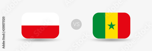 Polen gegen Senegal - Fuball Banner