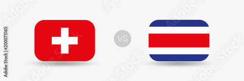 Schweiz gegen Costa Rica - Fuball Banner