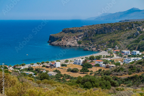 Coast of Agia Pelagia village in Kythera island in Greece