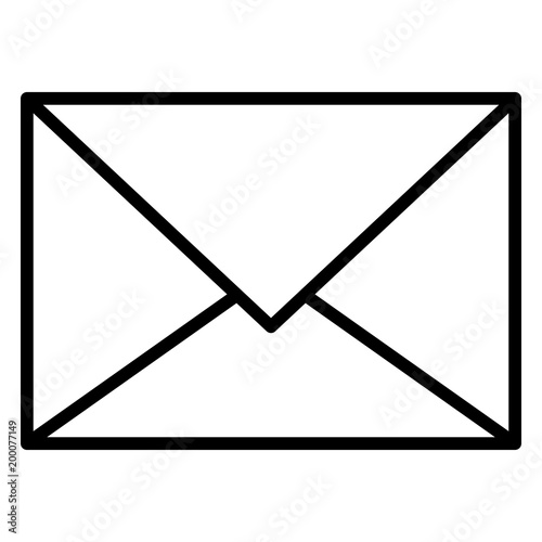 envelope mail isolated icon vector illustration design