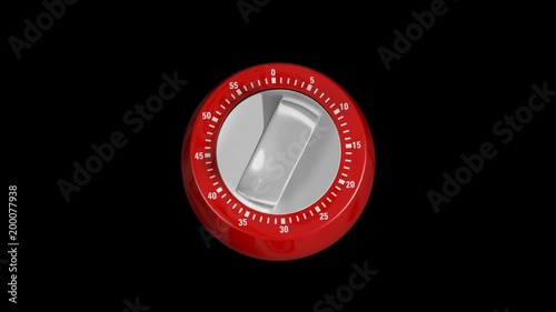 Timer. Looped. Alpha Channel Included.